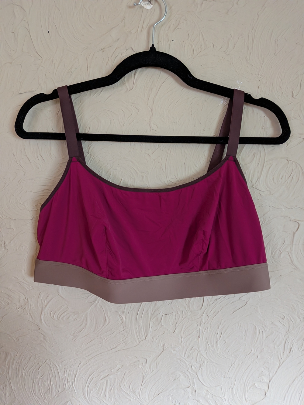NWOT Parade Magenta Colorblock Wireless Bralette